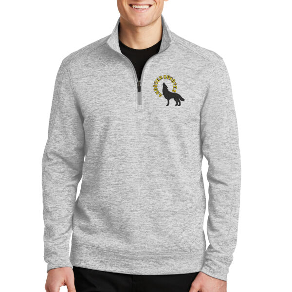 Sport-Tek® PosiCharge® Electric Heather Fleece 1/4-Zip Pullover - Embroidered Logo Thumbnail