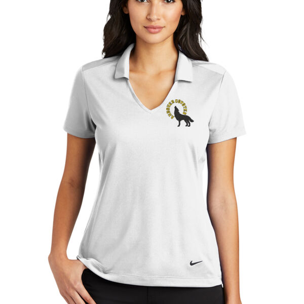 Nike Ladies Dri-Fit Vertical Mesh Polo  - Embroidered Logo Thumbnail