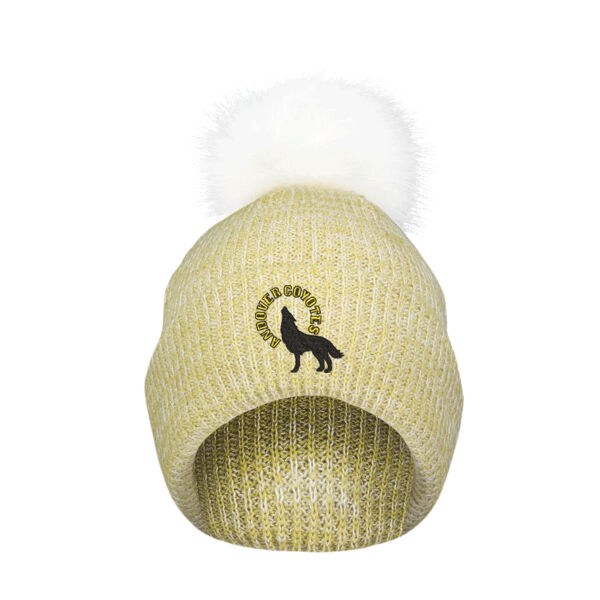 Pacific Headwear - Faux Fur Pom Beanie - Embroidered Logo Thumbnail