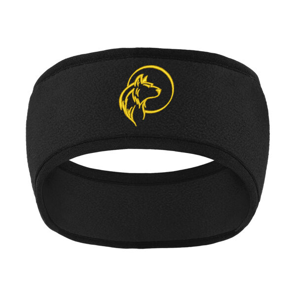Port Authority® Two-Color Fleece Headband - Embroidered Logo Thumbnail