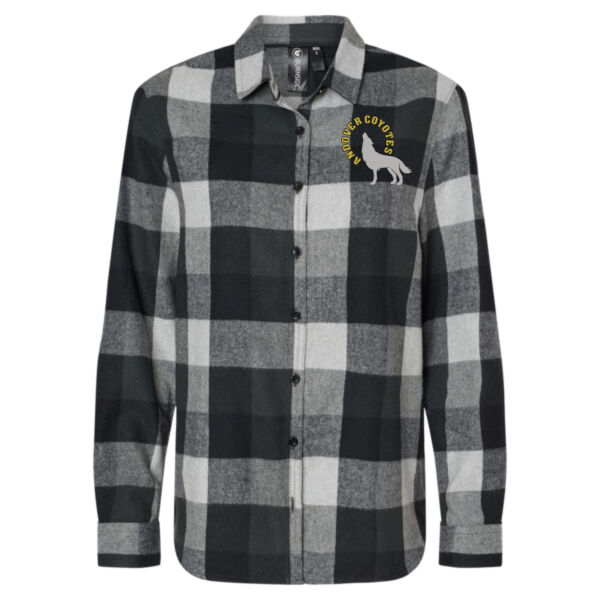 Burnside - Women's Boyfriend Flannel - Embroidered Logo Thumbnail