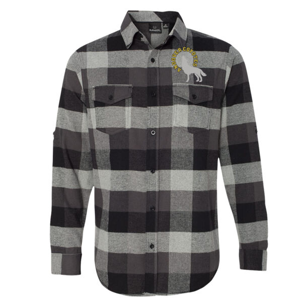 Burnside - Yarn-Dyed Long Sleeve Flannel Shirt - Embroidered Logo Thumbnail