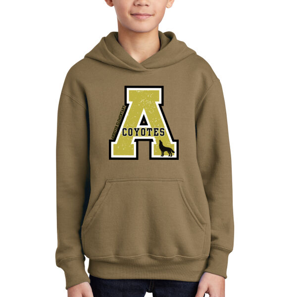 Port & Company® Youth Core Fleece Pullover Hooded Sweatshirt - Printed Logo Thumbnail