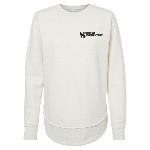 LAT Women's Weekend Fleece Crewneck Sweatshirt - Embroidered Logo Thumbnail