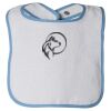 Infant Contrast Trim Terry Bib Thumbnail
